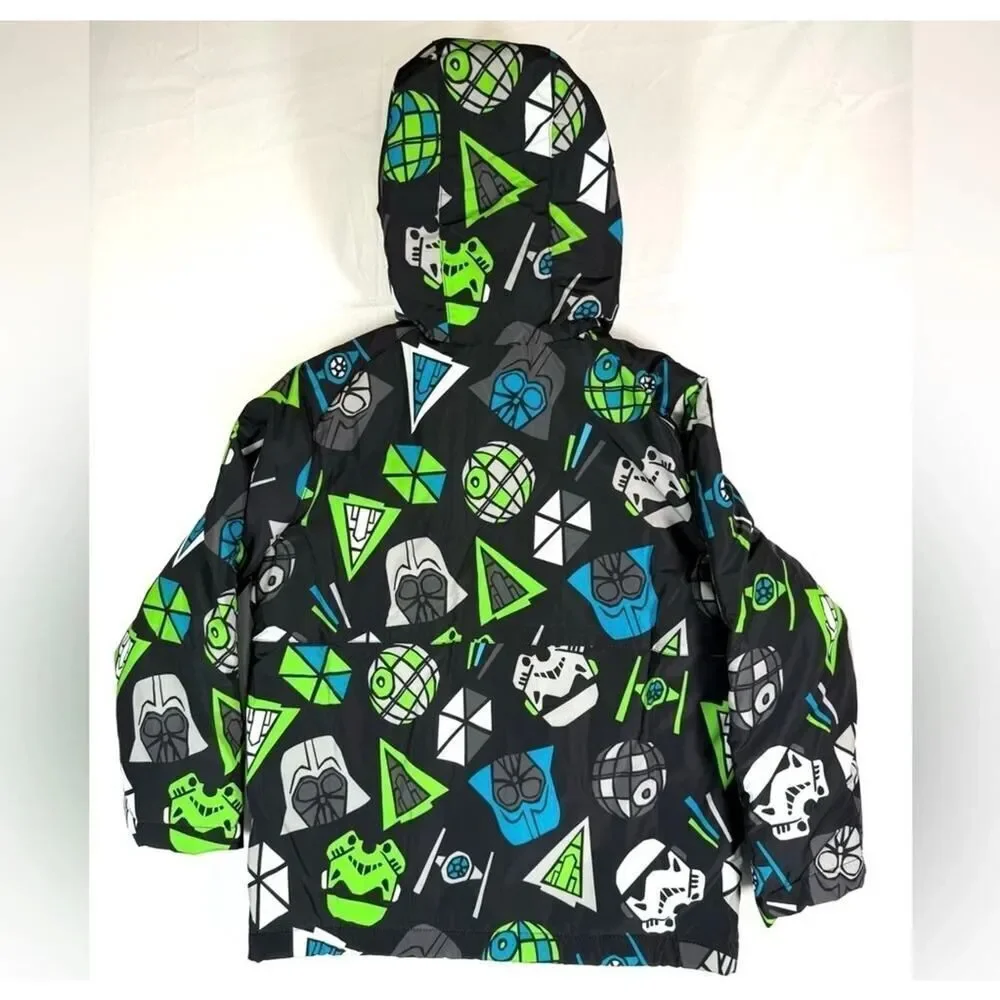 NWT Star Wars Amazon Boys Hooded Jacket Large Fleece Darth Vader Stormtrooper